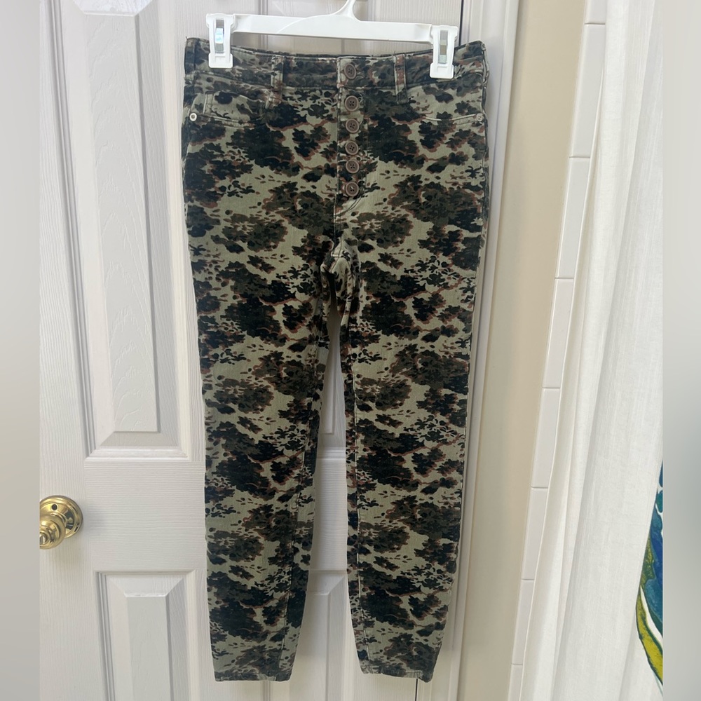Anthropologie Pilcro High Waist Skinny Corduroy Pants